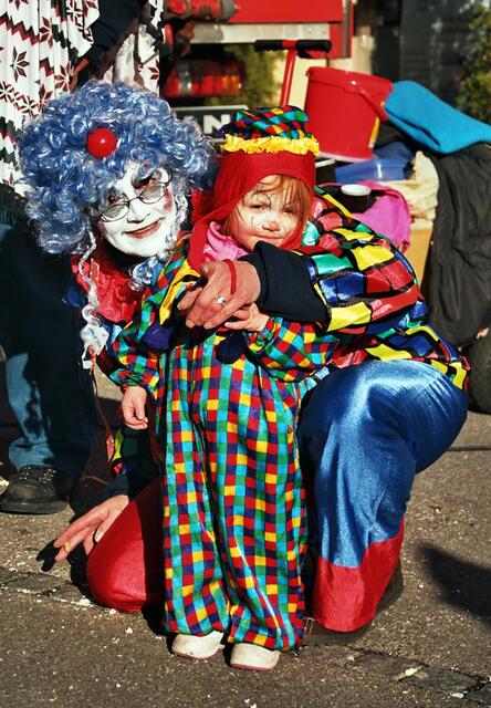 zwei lustige Clowns