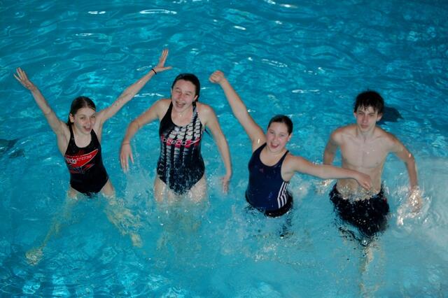 Wie die Fische im Wasser