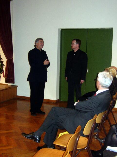 Prof. Bernhard Tluck und Dir. Baader