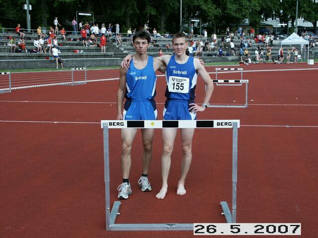 Die beiden Nachwuchstalente der DJK Friedberg (v. links): Gabriel Rutsch und Andreas Gorol