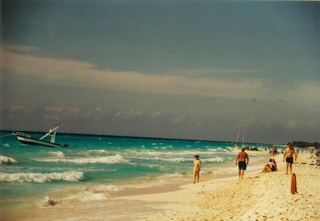 Am Strand von Playa del Carmen