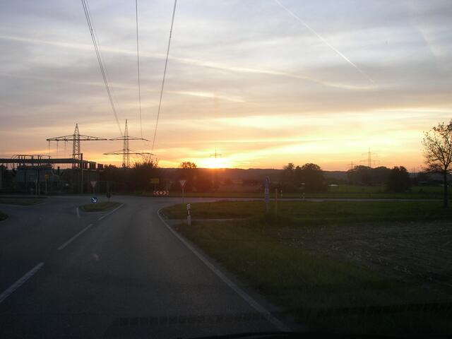 Herbstlicher Sonnenuntergang