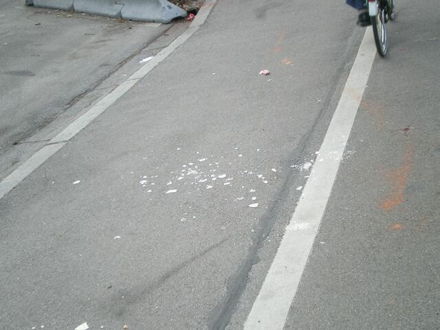 Auch Radwege müssen von den Anwohnern gekehrt werden.