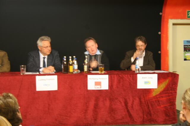 Fröhlich (CSU), Peitzsch (SPD) und Alwin Jung (B90/Grüne)