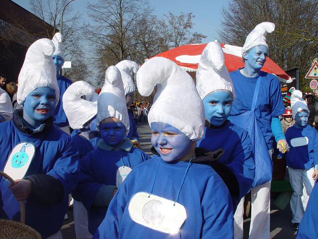 Schlümpfe des Kindergartens Rinnenthal belegten den 1. Platz