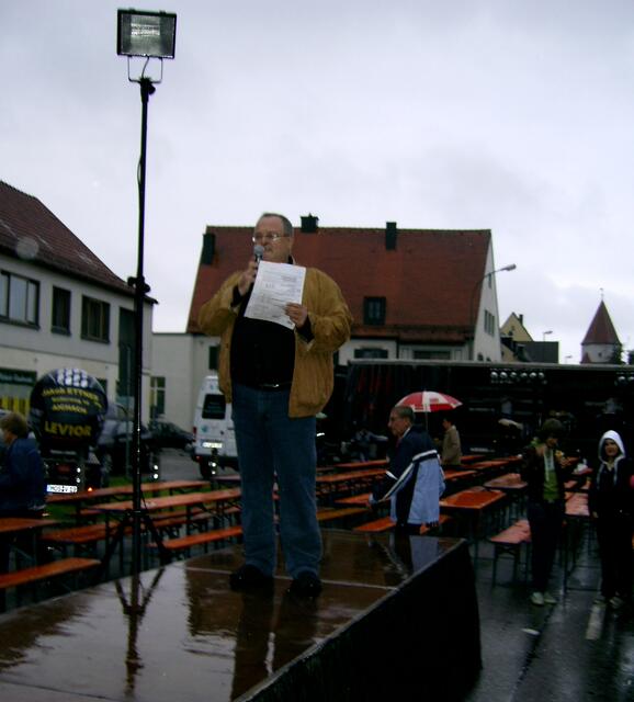 Da kam der Regen