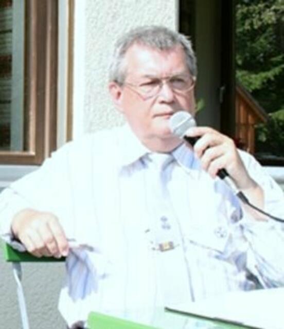 Kurt Aue auch als Stadionsprecher
