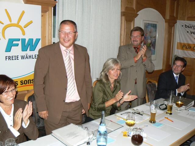 Dank und Applaus für die 100 %-Nominierung
