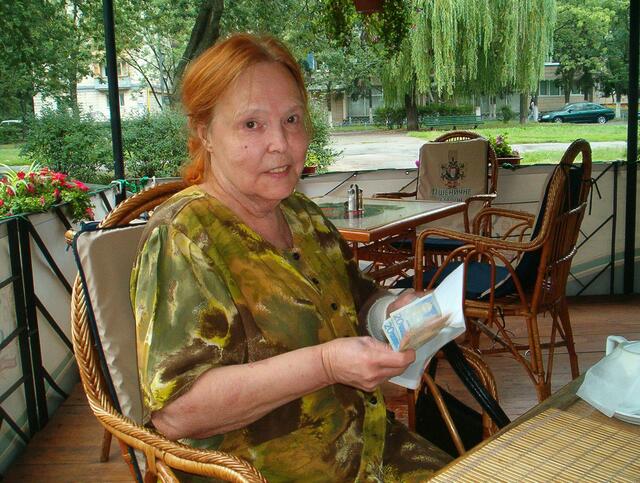 Galina ist nervös