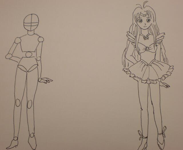 Erst das Gerüst, dann wird es angezogen