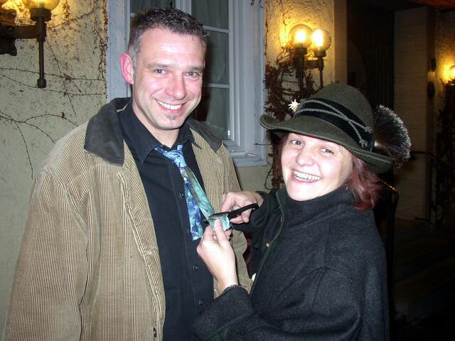 auch diese Krawatte war vor der Ines nicht sicher