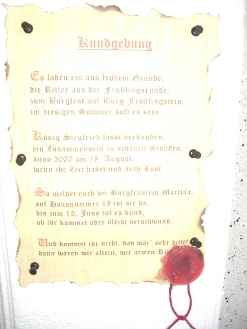 Einladung