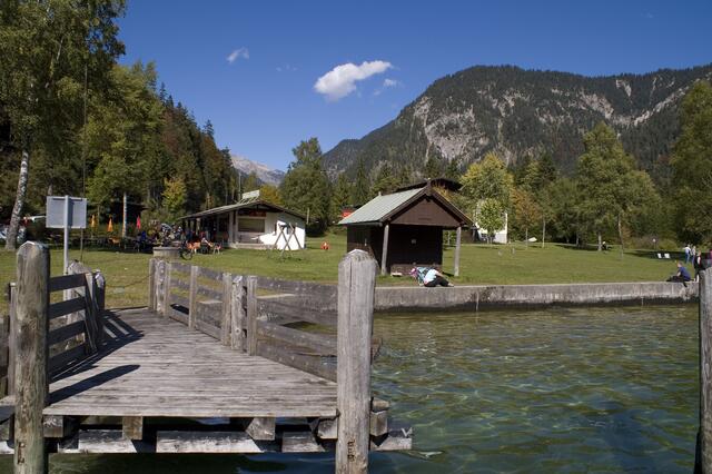 Blick zurück zur Anlegestelle Forelle. | Foto: ''