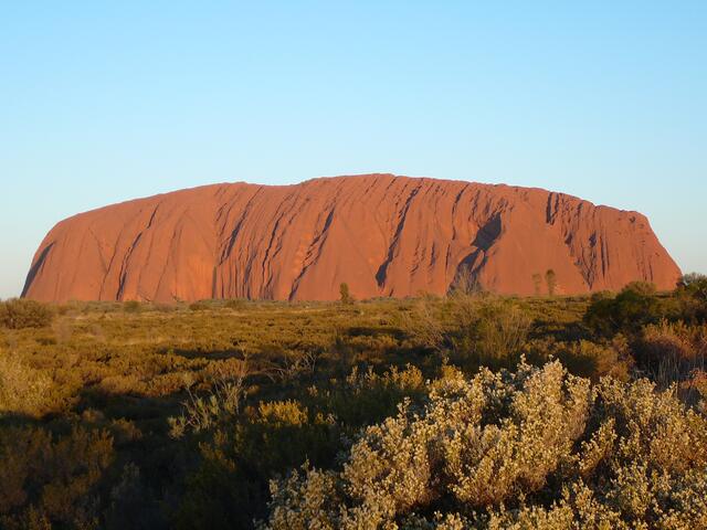 Ayers Rock im Sonnenuntergang