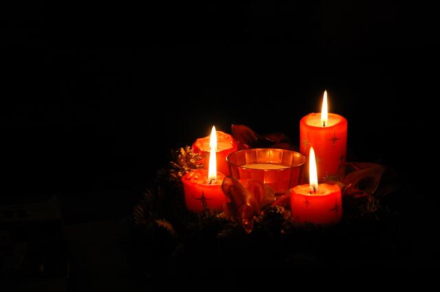 Immer noch ein schlichter Adventskranz