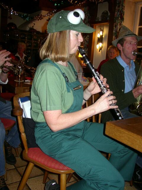 wenn die Uschi auf ihrer Klarinette bläst....