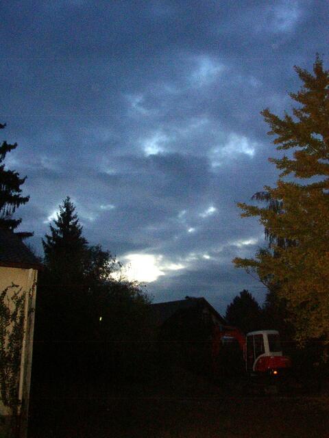 Der Himmel am frühen Morgen