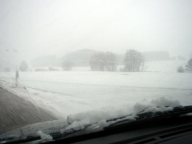 Schneegestöber gestern......