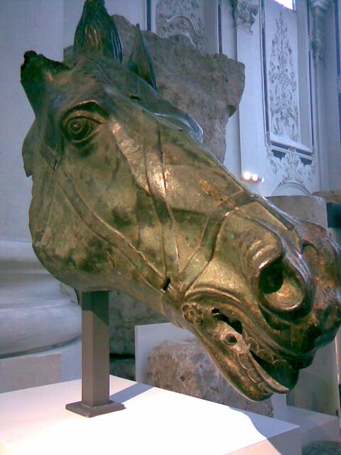 röm. Bronze-/Pferdekopf (Museum Augsburg)