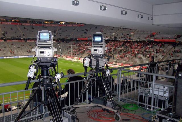 die Fernsehkameras sind bereit