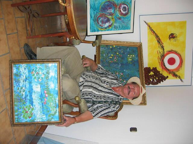 Josef Pabst in seinem Atelier