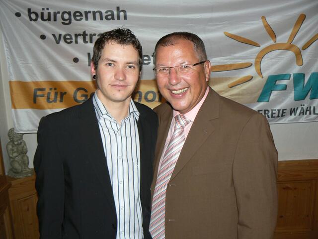 Herbert Lenz mit Sohn Fabian