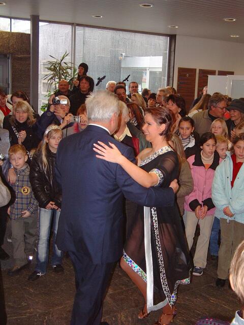 Die Prinzessin heizte den Bürgermeister kräftig ein