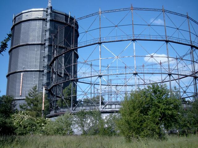 Gaskessel vom Gaswerk Augsburg-Oberhausen