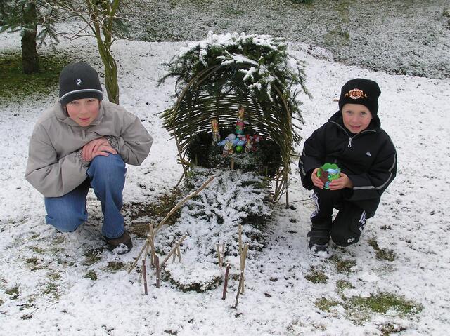 Es schneit, es schneit, das Osternest is white!