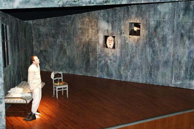 Woyzeck in seiner Gefängniszelle