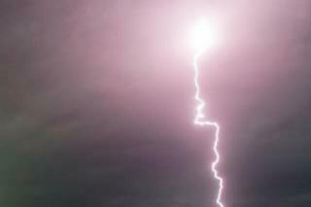 Blitze über einige Teile Deutschlands