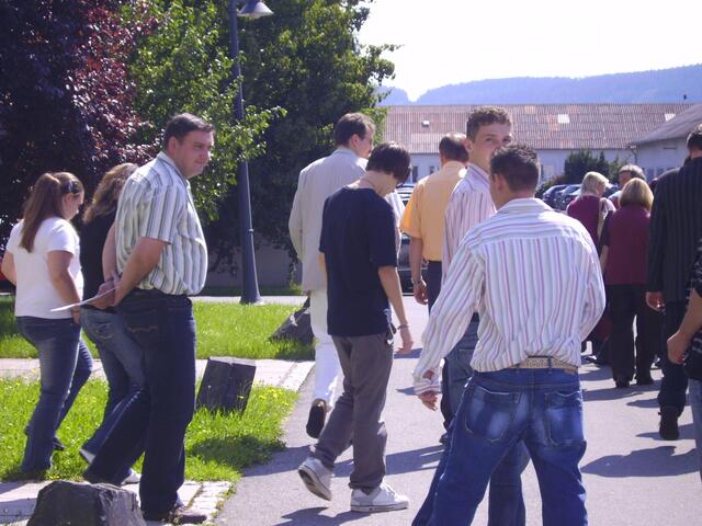 Auf dem Weg zum Präsentationsraum