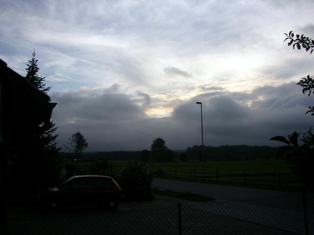 Die Sonne hatte es sehr schwer hier....