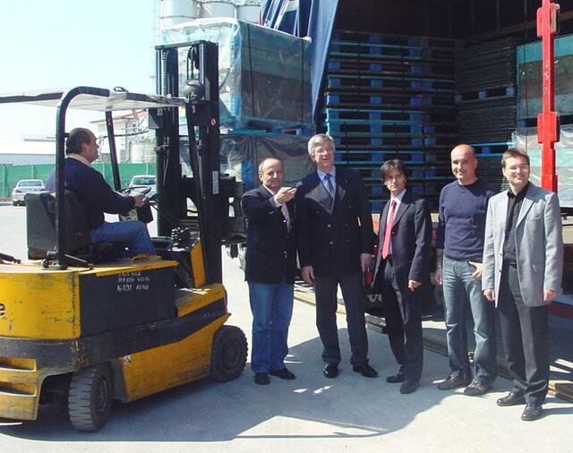 Der Landrat besuchte die AIC Logistik GmbH