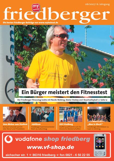 Jetzt erhältlich: myheimat friedberger 06/2007