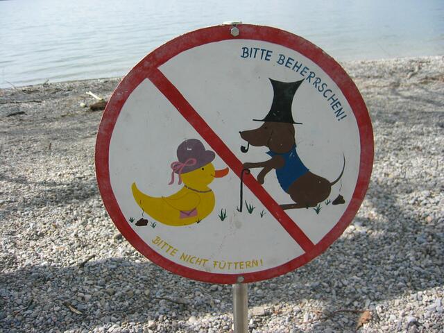 so ein Schild schon mal gesehen?