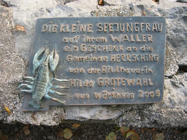 Tafel zur Meerjungfrau