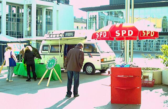 Die Grünen sehr nahe am SPD - Stand
