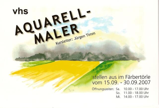 Aquarell-Maler stellen aus