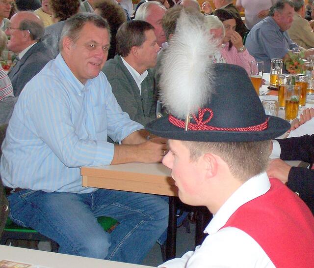 Peter Schönfelder beim Erntedankfest