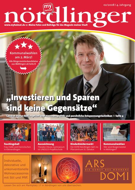 Die Februarausgabe von myheimat Nördlingen