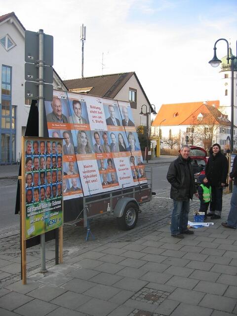 Wahlkampfplakat in Eichenau 2008