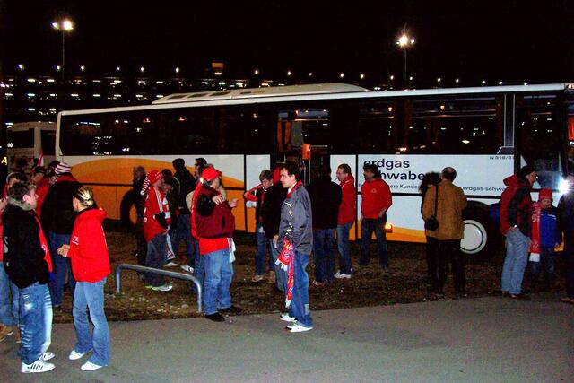 Ankunft am Allianz-Stadion