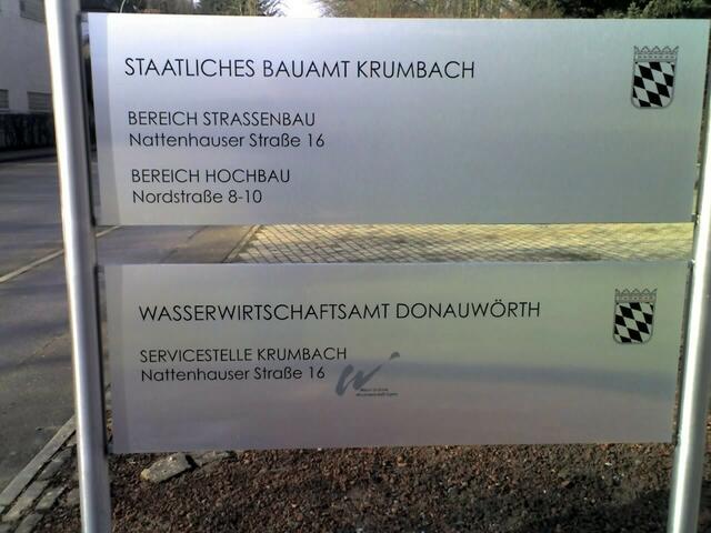 Neue Beschilderung
