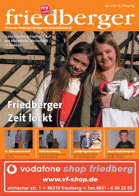Jetzt erhältlich: 04/2007 myheimat Friedberg
