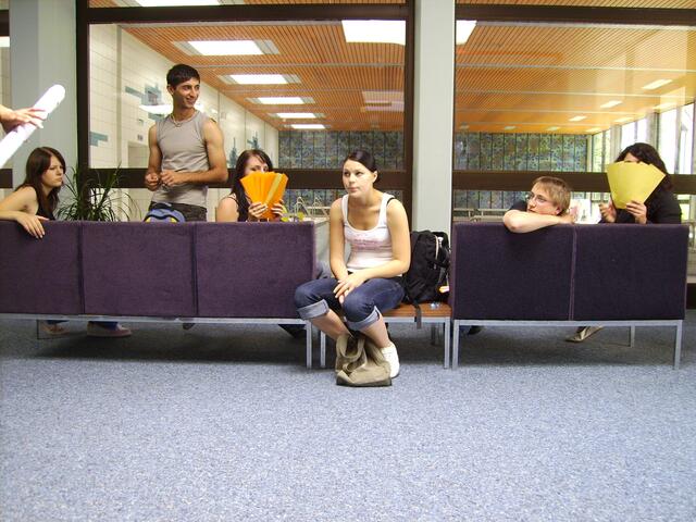 Die Teilnehmer kurz vor der mündlichen Prüfung