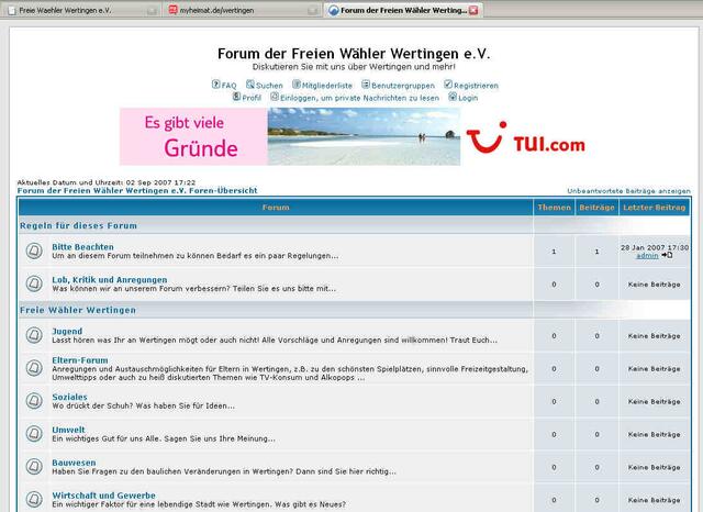 Das Online Forum der FW Wertingen