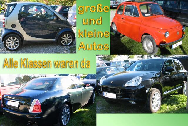 die unterschiedlichsten Wagen haben den Weg hier her an den Ammersee gefunden..