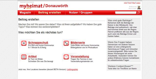 Erste Screenshots