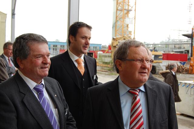 Dr. Hermann Teufel, Mathias Bolle, Dr. Karl Vogele (von links)
